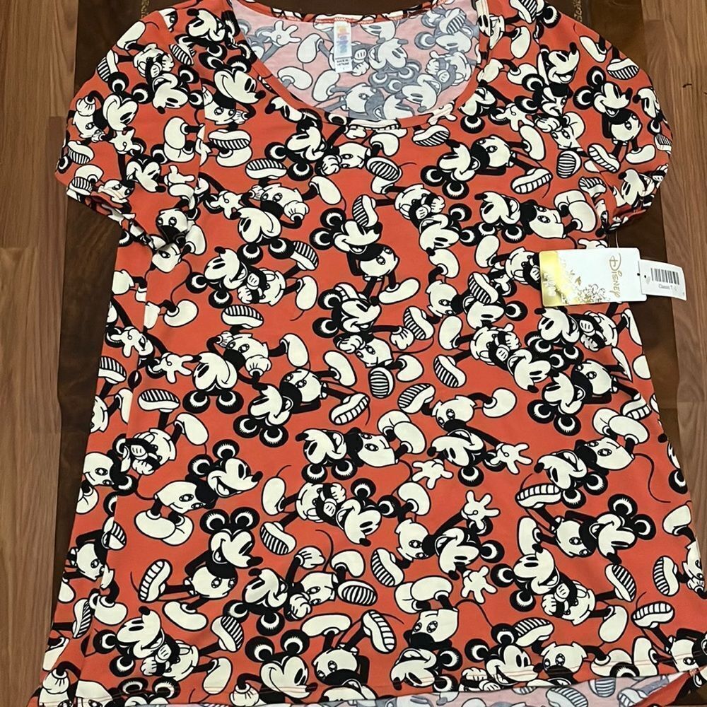NWT LuLaRoe Disney Collection Mickey Classic T large